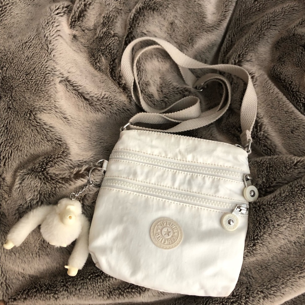 Kipling white crossbody bag